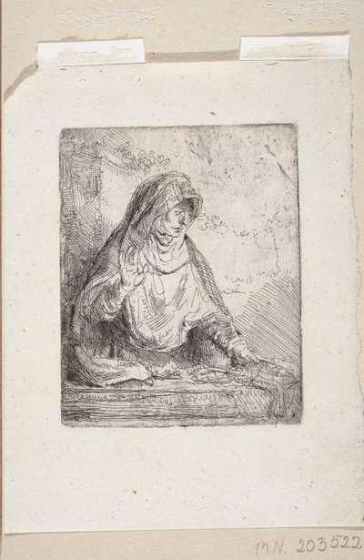 Our Lady of Sorrows with Instruments of the Passion by Rembrandt van Rijn