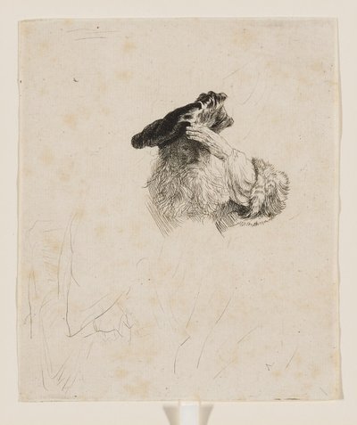 Old Man Shading His Eyes with His Hand by Rembrandt van Rijn