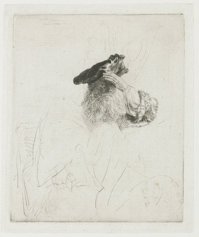 Old Man Shading His Eyes with His Hand by Rembrandt van Rijn