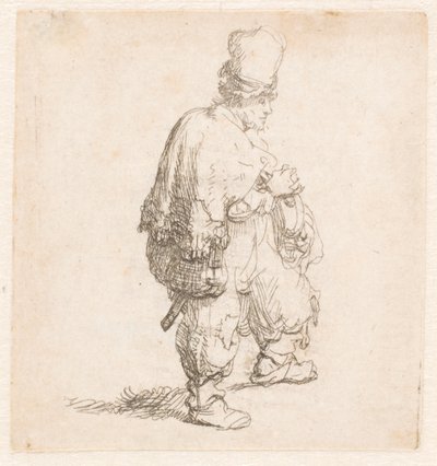 Polander Standing with Arms Folded by Rembrandt van Rijn