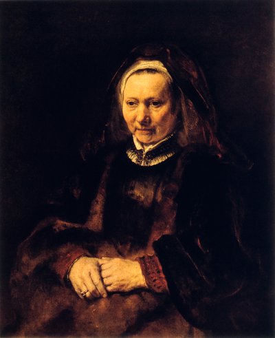 Portrait of an Old Woman, 17th Century by Rembrandt van Rijn