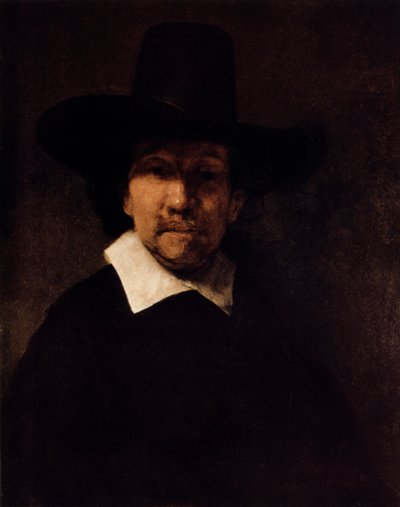 Portrait of the Poet Jeremias de Decker by Rembrandt van Rijn