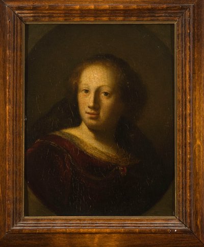 Portrait of a Woman with a Ruby Pendant by Rembrandt van Rijn