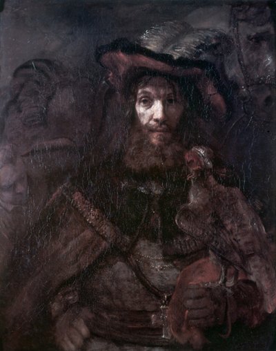 Rider with a Falcon by Rembrandt van Rijn