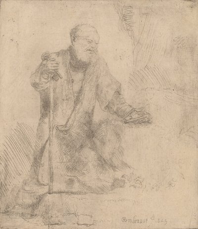 Saint Peter in Penitence by Rembrandt van Rijn