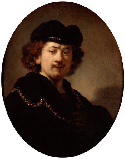 Self-Portrait with a Gold Chain by Rembrandt van Rijn