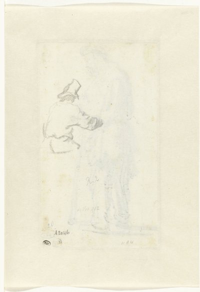 Study of a Man, Seen from Behind by Rembrandt van Rijn
