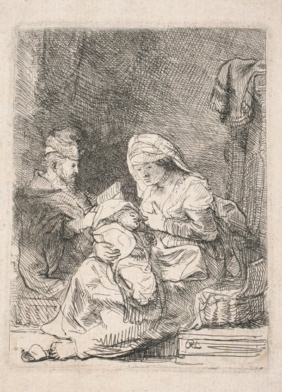 Holy Family by Rembrandt van Rijn