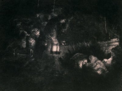 The Adoration of the Shepherds by Rembrandt van Rijn