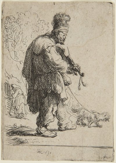 The Blind Fiddler by Rembrandt van Rijn
