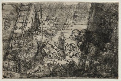 The Circumcision in the Stable, 1654 by Rembrandt van Rijn