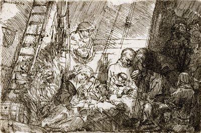 The Circumcision in the Stable by Rembrandt van Rijn