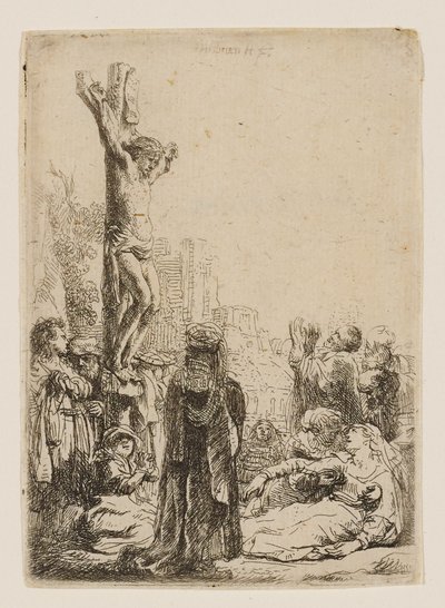 The Crucifixion: Small Plate by Rembrandt van Rijn