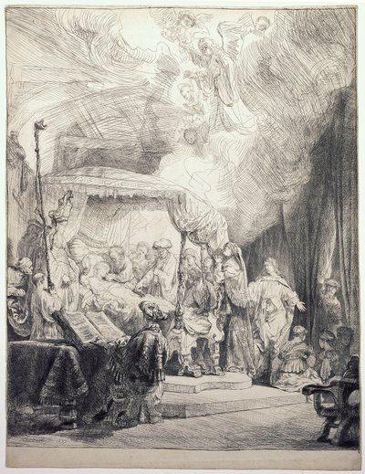 The Death of the Virgin by Rembrandt van Rijn