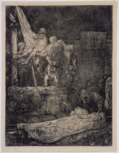 The Descent from the Cross by Torchlight by Rembrandt van Rijn