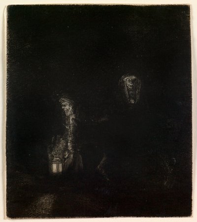 The Flight into Egypt (a Night Piece) by Rembrandt van Rijn