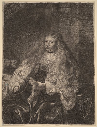 The Great Jewish Bride by Rembrandt van Rijn