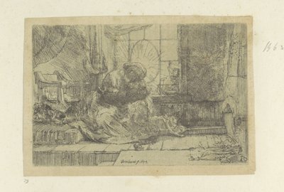 The Holy Family with the Cat and Snake by Rembrandt van Rijn