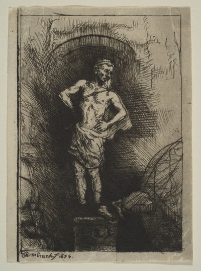 The Image Seen by Nebuchadnezzar by Rembrandt van Rijn