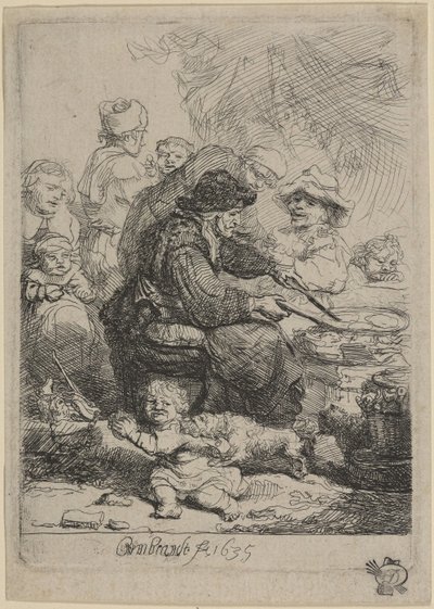 The Pancake Woman by Rembrandt van Rijn