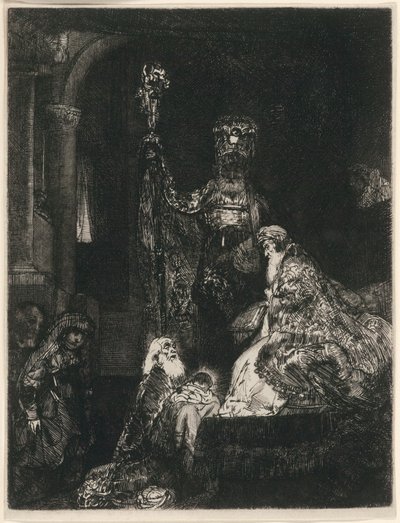The Presentation in the Temple in the Dark Manner by Rembrandt van Rijn