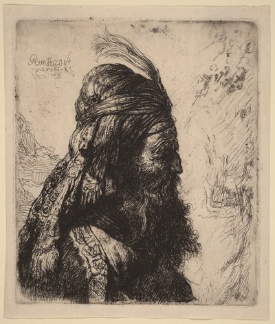The Third Oriental Head by Rembrandt van Rijn