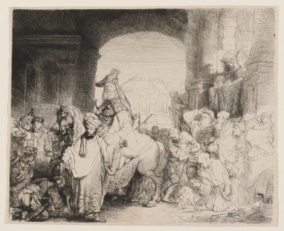 The Triumph of Mordecai by Rembrandt van Rijn