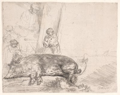 The Hog by Rembrandt van Rijn