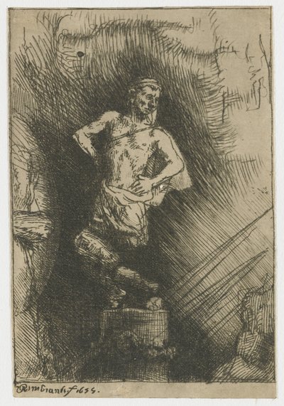 The Image Seen by Nebuchadnezzar by Rembrandt van Rijn