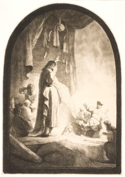 The Raising of Lazarus: The Larger Plate by Rembrandt van Rijn