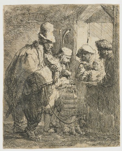 The Strolling Musicians by Rembrandt van Rijn