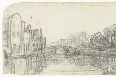 View of the Nieuwezijds Voorburgwal by Rembrandt van Rijn