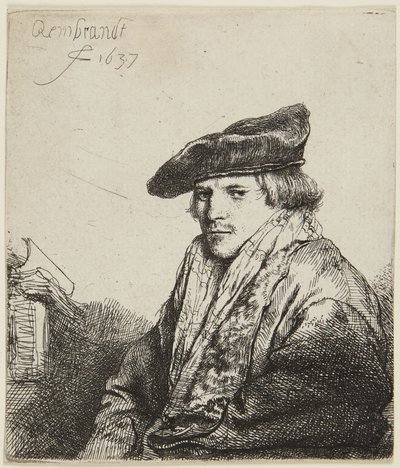 Young Man in Cap by Rembrandt van Rijn