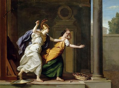 Minerva and Arachne by René Antoine Houasse