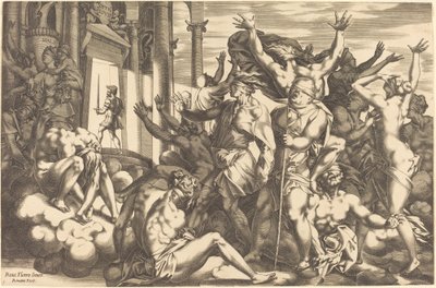 The Conquest of Ignorance by René Boyvin after Rosso Fiorentino