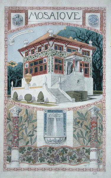 Design for a House for a Mosaicist by Rene Binet