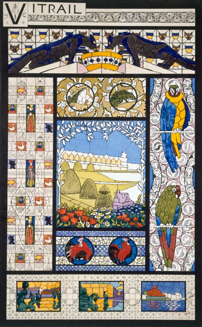 Stained glass window designs, from 