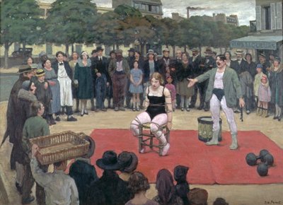 The Travelling Performers, c.1928-30 by René François Xavier Prinet