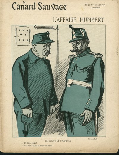 Illustration of Hermann-Paul for the Cover of Le Canard Sauvage, No. 21 by Rene George Hermann Paul