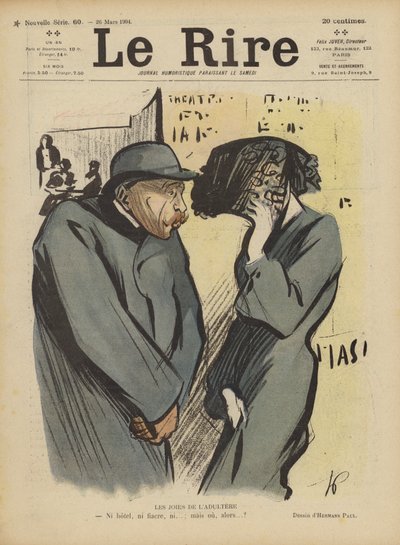 The joys of adultery (Illustration for Le Rire) by Rene George Hermann Paul