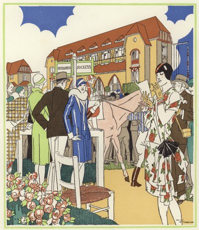 At the Horse Show and Races of Le Touquet by Rene Vincent