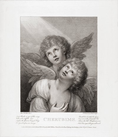 Two Cherubim by Rev. Matthew William (after) Peters