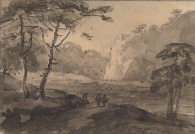 Landscape with Three Figures on a Road by Rev. William Gilpin
