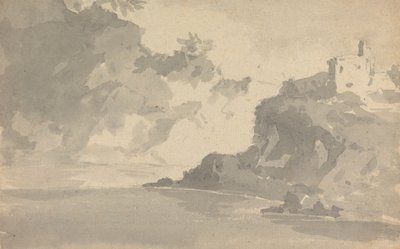 Sketch with a Castle on a Mountaintop by Rev. William Gilpin