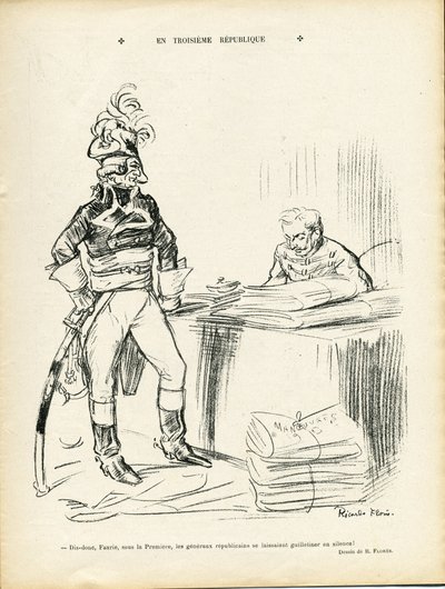 Illustration of Ricardo Flores in Le Lire, 29/11/13 - In the Third Republic - General Generaux, Baptiste Faurie by Ricardo Flores