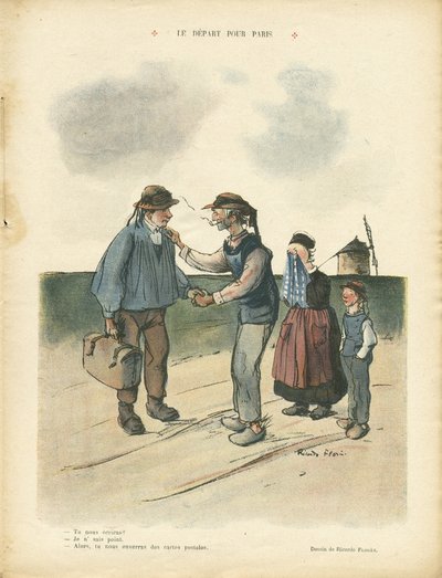 Illustration of Ricardo Flores in Le Rire by Ricardo Flores