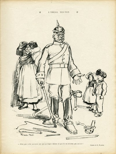 Illustration of Ricardo Flores (1878-1918) in Le Rire by Ricardo Flores