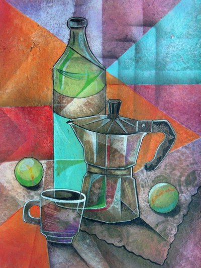 Geometric Coffee Still Life by Ricardo Maya