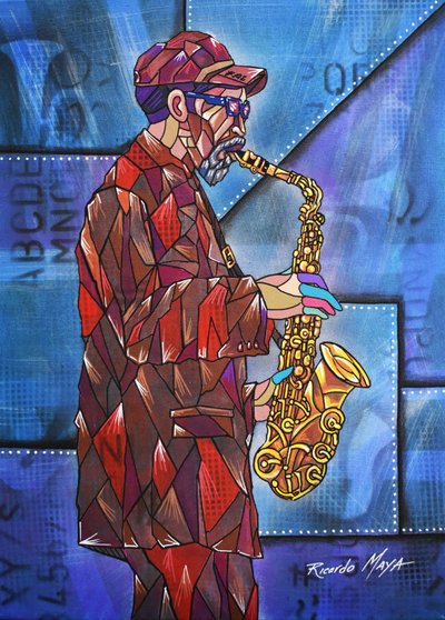 Geometric Jazz Man by Ricardo Maya