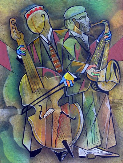 Vibrant Jazz Duo by Ricardo Maya